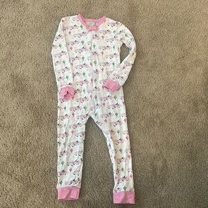 Smockingbird Pink Christmas Car One Piece Pajamas